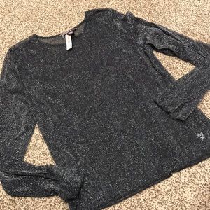 Victoria’s Secret Med Mesh Shear/Sheer shimmer top